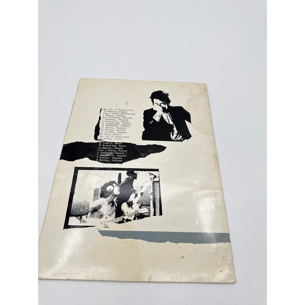 Vintage 1984 Bob Dylan Santana Europe Tour Program Concert Souvenir Book